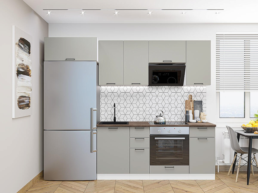 Флэт-01 Белый/light grey in 2s