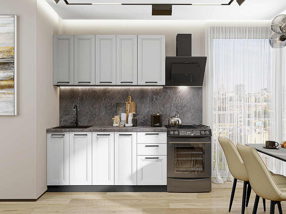 Нео-01 graphite/grey silk/white silk